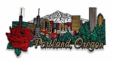 Portland Oregon Souvenir Tourist Refrigerator Magnet Rubber Skyline picture