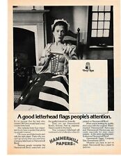 1975 VINTAGE PRINT AD - HAMMERMILL PAPERS AD - BETSY ROSS picture