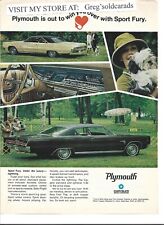 Original 1967 Plymouth Sport Fury vintage print ad: 