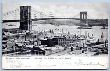 1905 BROOKLYN BRIDGE NYC RICHMOND STOVE CO I STERN PUBLISHER ANTIQUE POSTCARD picture