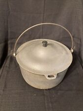Vintage Club Aluminum Hammered Pot with Bale Handle Dutch Oven Stockpot 12” X 6. picture