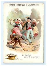 Victorian Trade Card Advertising Danse Des Omelettes Dance of the Omelets  tc1-6 picture