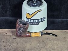 Stanwell Sandblasted Plateau Dublin with Bamboo Tobacco Smoking Pipe picture