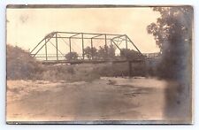 Postcard RPPC Wagon Bridge over River Nebraska NE Possibly Neligh Bridge? picture