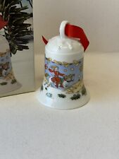 Weihnachts-Glocke Germany Hutschenreuther Christmas Bell Ornament 1988’ Vintage picture