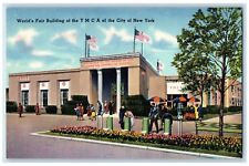 c1940 World's Fair Building YMCA City Exterior Building Street New York Postcard picture