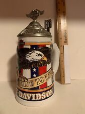  HARLEY-DAVIDSON SOAR WITH THE EAGLES STEIN WITH COA  CAVANAGH COLLECTION picture
