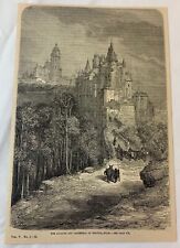 1879 magazine engraving ~ THE ACAZAR AND CATHEDRAL OF SEGOVIA Spain picture