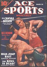 Ace Sports 1936 March, #3.     Pulp picture