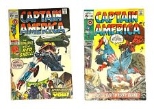Captain America 129 CGC 9.8 Red Skull Label 1970 & Bucky Barnes Comic Books #132 picture