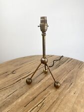 A Gilt Brass Tripod Antique Table Lamp Circa 1900 picture