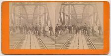 AUSTRALIA SV - Brooklyn - Hawkesbury Railroad Bridge - 1880s RARE picture