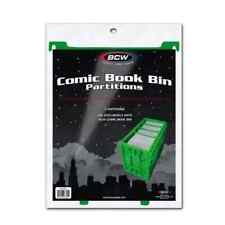 BCW Green Short or Long Comic Book Bin 3 Partitions Regular Not Graded 1-CBP-GRN picture