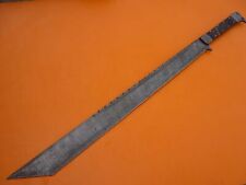 CUSTOM DAMASCUS STEEL TANTO MACHETE NINJA SWORD HUNTING  KNIFE 33