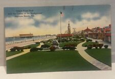 Ocean Front Park with Casino Daytona Beach Florida Postcard c 1930’s linen picture