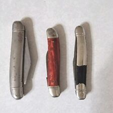 Pocket Folding Knifes Vintage Lot of 3 for Parts or Restoration picture