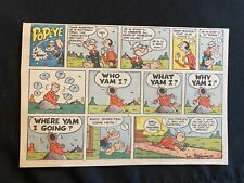 #TH06 POPEYE by Bud Sagendorf Lot of 8 Sunday Tabloid Half Page  Strips 1968 picture