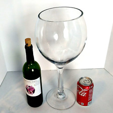 Giant Clear Glass Wine Glass Novelty Table Decorative Display  Jumbo 16