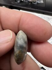 Ancient Pre Colombian OLMEC Large tapered disc calcific patina 24.1 x 8.8 mm picture