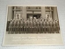Xavier High School Loyola Morristown NJ 1946 VTG Seniors Military Uniform Photo picture