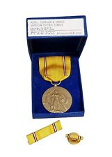 WWII Campaign & Service American Defense Medal 1945 In Original Box WW2 READ picture