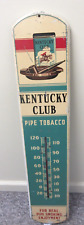 VINTAGE ADVERTISING KENTUCKY CLUB  TALL THERMOMETER TOBACCO  D-273 picture