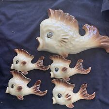 Mint Condition c1950’s Ceramicraft Fish set of 5 picture