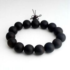 Vietnam blackwater natural wood agarwood Incense bracelet Prayer beads 15mm *535 picture