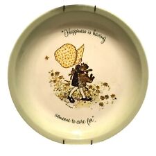 VTG HOLLY HOBBIE COLLECTORS ED PLATE 1975 USA HAPPINES IS SOMEONE TO CARE FOR picture
