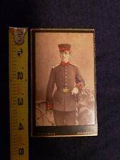 WWI era Imperial German Army soldier cabinet photo uniform Osnabruck Otto Schulz picture