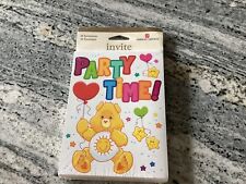 VGT Sealed American Greetings Care Bears 2003 Funshine Invitations NOS picture