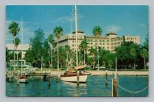 Postcard St. Petersburg Yacht Basin Florida picture
