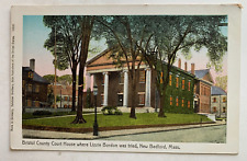 ca 1900s MA Postcard New Bedford MA Bristol County Court House Lizzie Borden picture