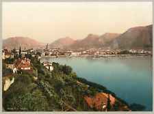 Italy, Lake Como, Como, Vintage City View photochromes, wine  picture