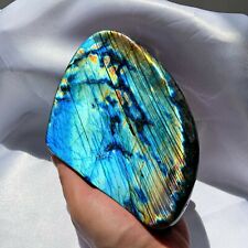 3.31LB Polished Flash Labradorite Quartz Crystal Free form Specimen Healing Gift picture