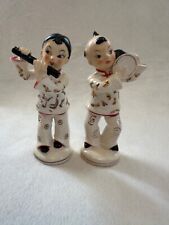 Vintage Asian Boy and Girl Musician Figuriens picture