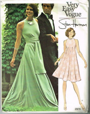 Pull Over Tent Dress Pattern Vogue 2976 Designer Stan Herman Size 10 1970's VTG picture