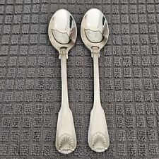 Towle London Shell Teaspoons Set of 2 GERMANY Stainless Flatware picture