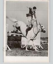 HORSE Performs Jump at EQUESTRIAN Event Germany 1952 Press Photo Sports PIX picture