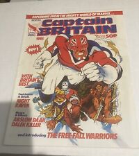 Captain Britain Volume 2 #1 Magazine Marvel UK Super-Hero 1985 picture
