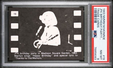 1963 NMMM Trade Cards #19 MARILYN MONROE Sings Happy Birthday to JFK 1962 PSA 8 picture