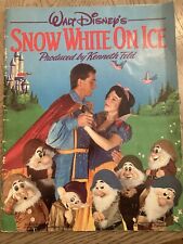 Vintage Disney's Snow White On Ice Souvenir Program Book 1986 picture