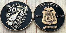 FBI - Federal Bureau of Investigation S.W.A.T. 50th Anniversary challenge coin picture