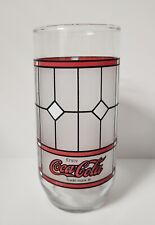 Vintage Coca Cola Tiffany Style Frosted Stained Glass picture