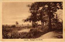 PC CPA ANGOLA / PORTUGAL, LOANDA, PAISAGEM DO DANDE, Vintage Postcard (b21633) picture
