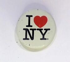 I LOVE NEW YORK I HEART NY VINTAGE ADVERTISEMENT BUTTON PIN picture