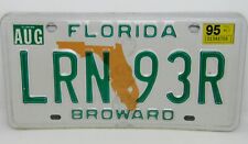1995 Florida Broward County License Plate No. LRN 93R picture