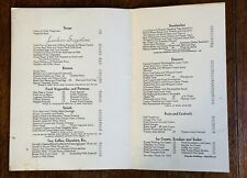 Vintage 1930's Menus - Schrafft's in the Chrysler Building, NYC - Two (2) picture