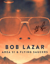 BOB LAZAR SIGNED AUTOGRAPHED 8x10 PHOTO EXAMINED UFO AT AREA 51 RARE BECKETT BAS picture