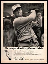 1963 LaSalle Watch By Westclox Jack Nicklaus Masters Golf Champ Vintage Print Ad picture
